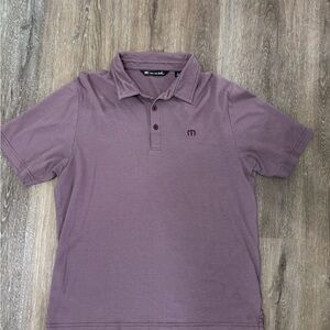 Travis Mathew Maroon Polo Shirt